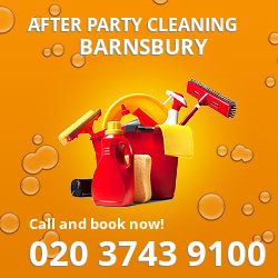 Barnsbury holiday celebrations cleaning N1