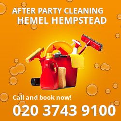 Hemel Hempstead holiday celebrations cleaning HP1