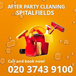 Spitalfields holiday celebrations cleaning E1