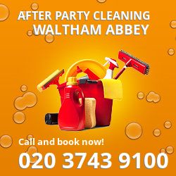 Waltham Abbey holiday celebrations cleaning EN9