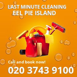 TW1 same day cleaning services in Eel Pie Island