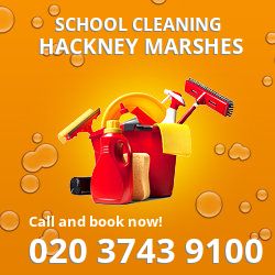 E9 school cleaning Hackney Marshes