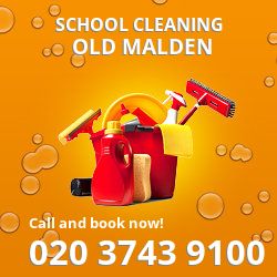 KT4 school cleaning Old Malden