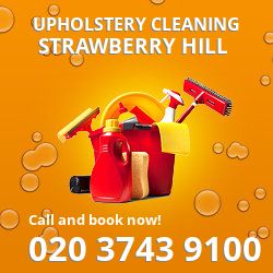 Strawberry Hill upholstery cleaning TW1