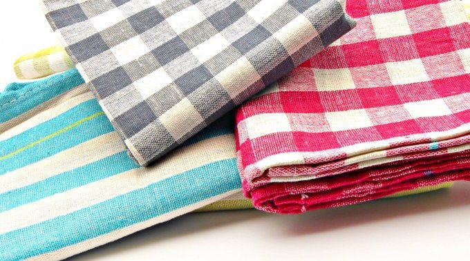 clean kitchen towels